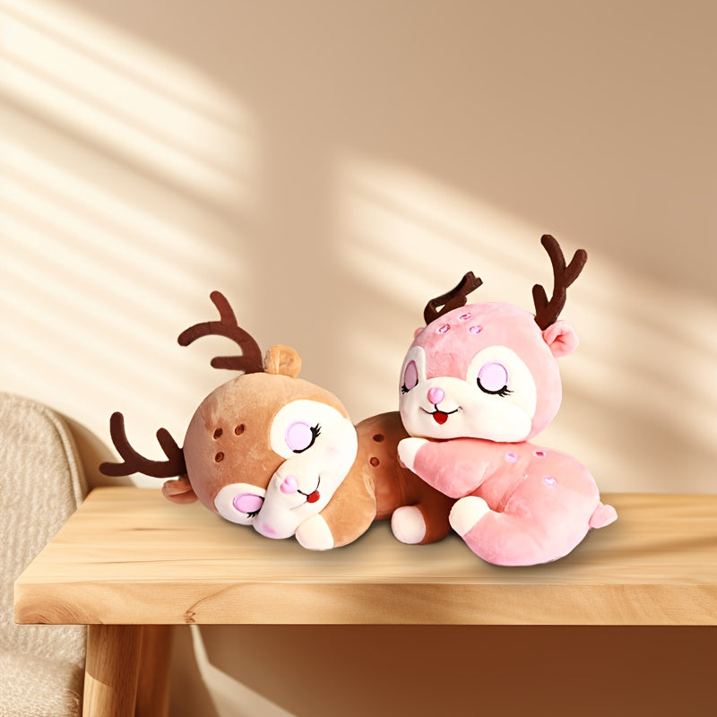 19 Stuffed Deer Plush Toy Reindeer Pillow Christmas Decor