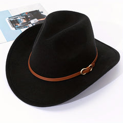Warped Woolen Top Hat Men Women Autumn Winter Jazz Hat British Retro