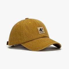 Vintage Washed Patch Baseball Cap Solid Adjustable Sports Hat Women's Dad Hats