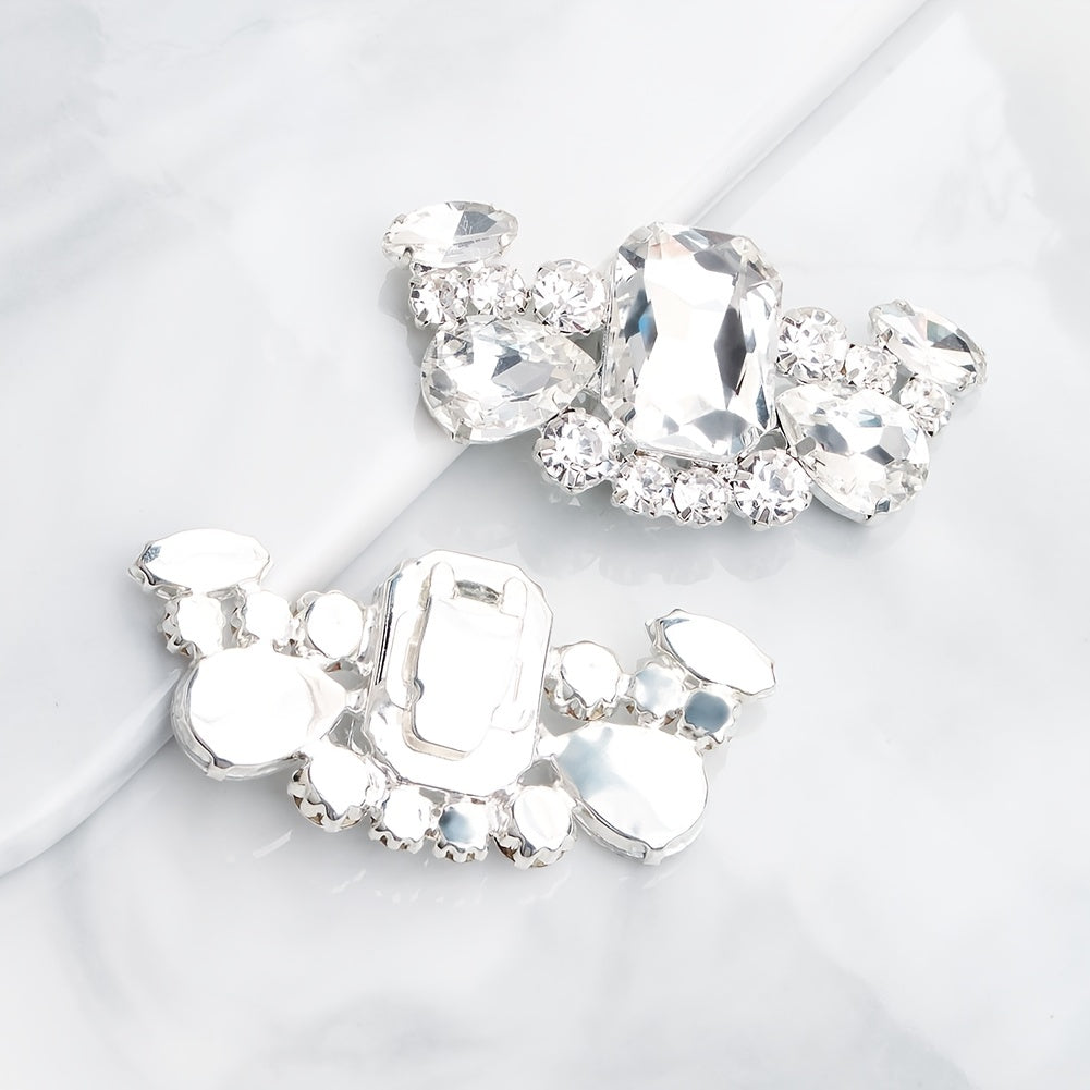 Crystal Shoe Buckles Women Shoe Clips DIY Wedding Party