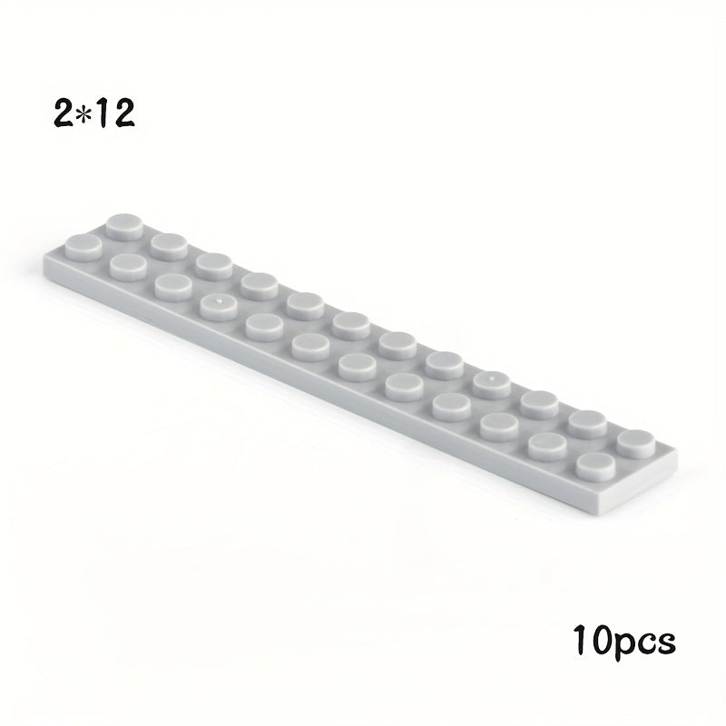 10pcs Small Particle 2445 2x12 Flat Plate Building Blocks DIY Parts