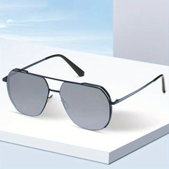 Photochromic Double Bridge Aviator Sunglasses for Men Women UV400