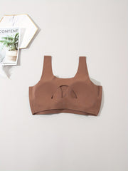 Solid Wireless Bra Cut Out Intimates Women's Lingerie