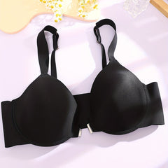 Front Closure Full Cover Invisible Underwire Push Up Bra