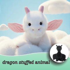 Dragon Plush Toy Soft Fluffy Body with Expressive Eyes Birthday
