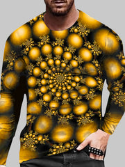 3D Pattern Print Men's Graphic Long Sleeves T-shirt Spring Autumn Tops