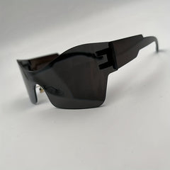 Men's Cycling Windproof Sports Sunglasses Y2K Rimless Decorative Eyewear