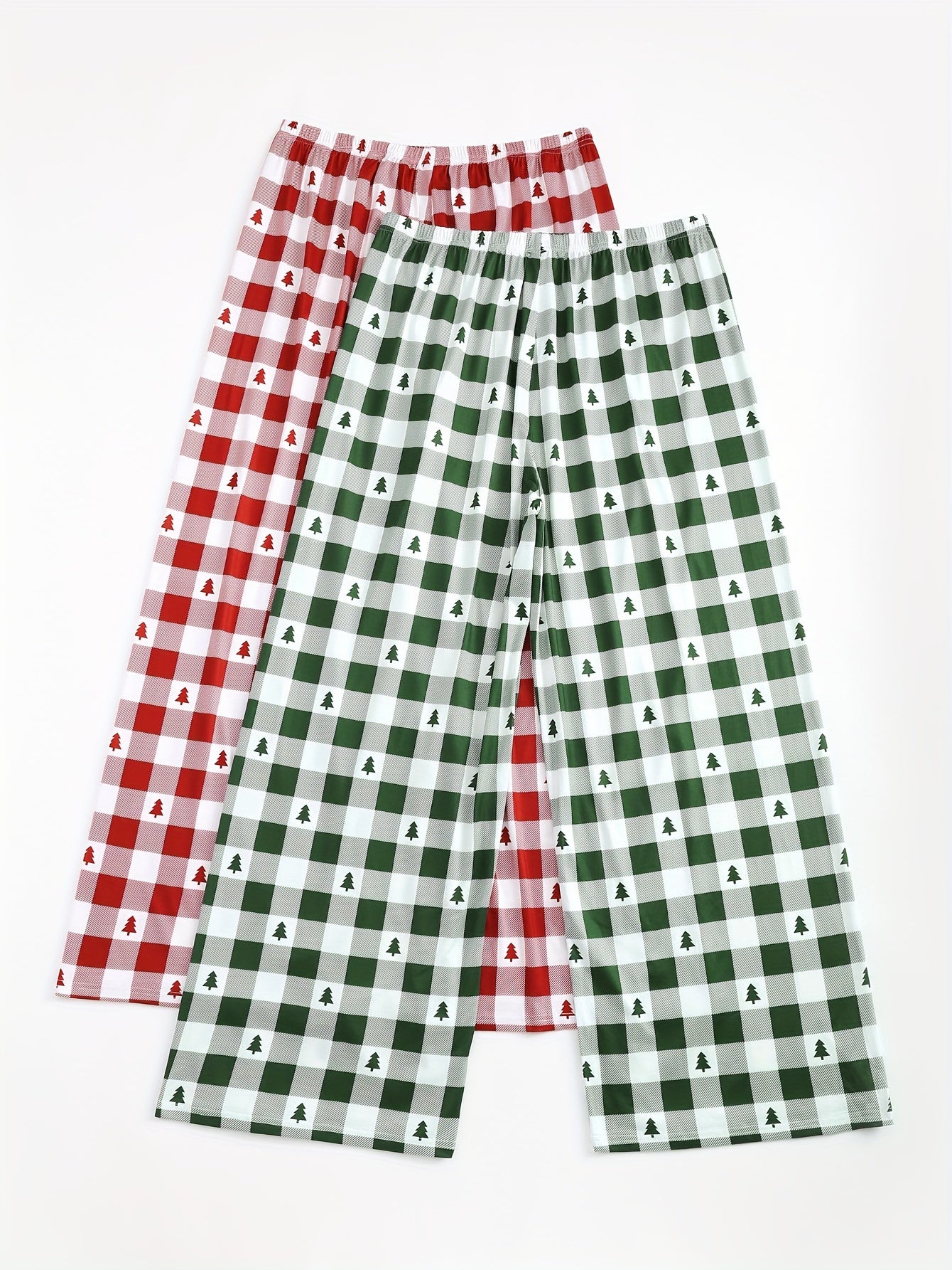 2 Pack Women's Plus Size Christmas Sleepwear Bottoms Set