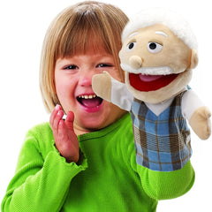 DDEMSMOE Family Hand Puppets - Ethnic Plush Soft Puppets for Kids Role Play