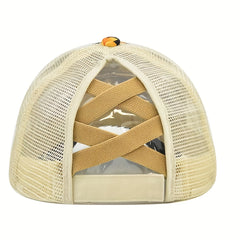 Unisex Sunflower Embroidered Baseball Cap for Outdoor Sport