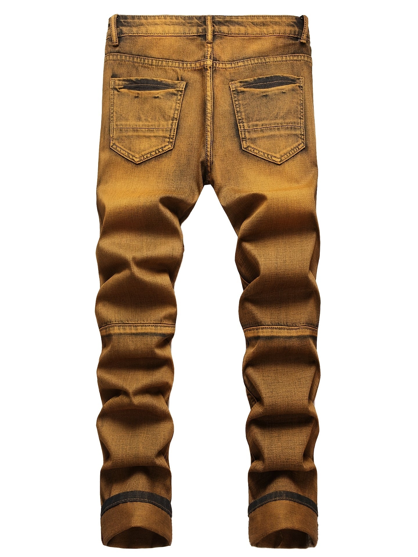 Men's Vintage Skinny Ripped Slim Fit Denim Jeans