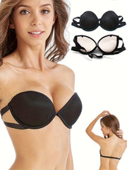 Strapless Bandeau Bra Comfy Push Up Invisible Bra Women's Lingerie