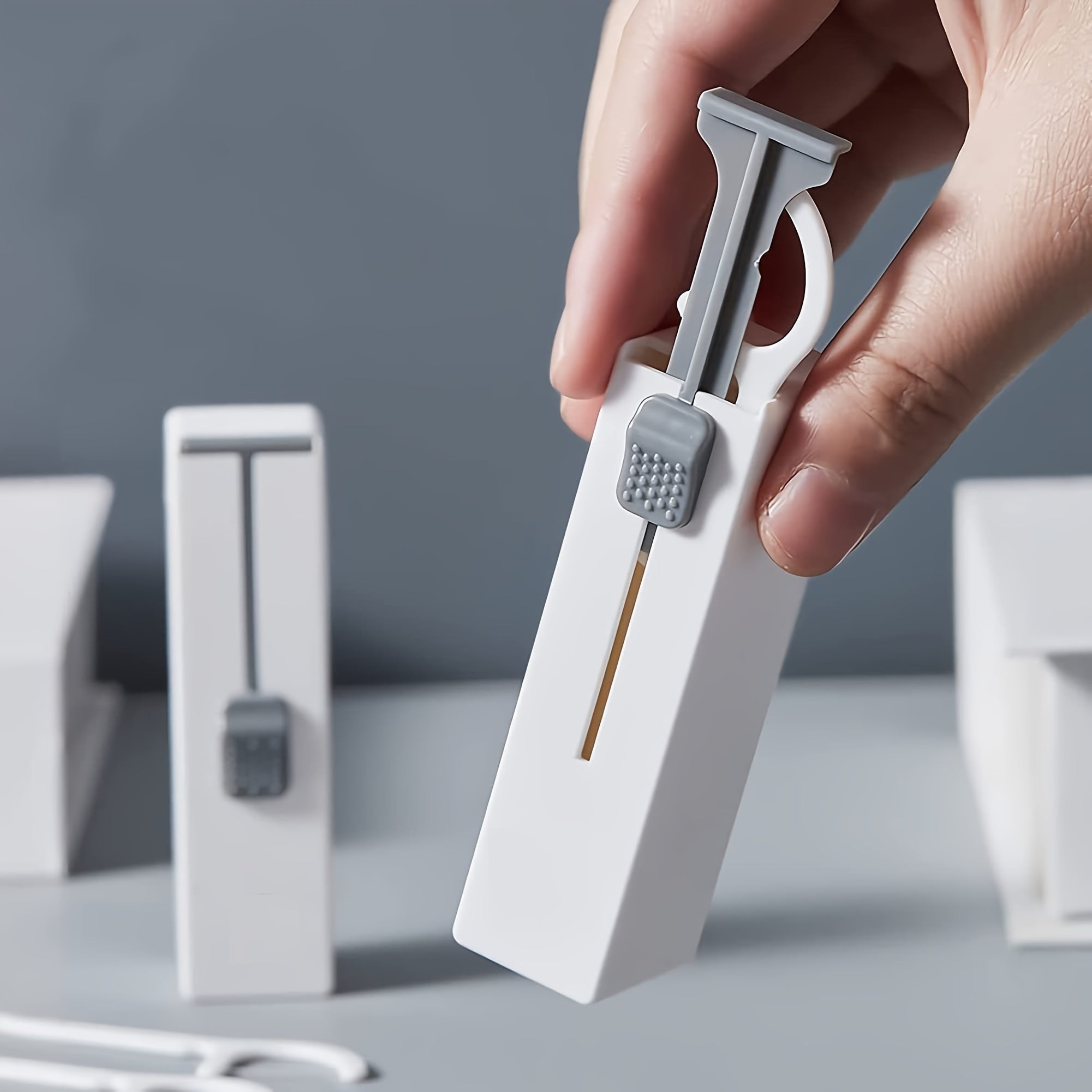 Automatic Toothpick Holder with Floss Storage for Travel Hotel Home