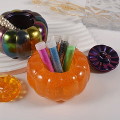 Halloween Pumpkin Shape Storage Jar Resin Mold DIY Jewelry Holder Home Container