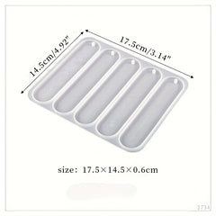 Rectangular Oval Bookmark Pendant Resin Mold Crystal Epoxy Jewelry Silicone Mold