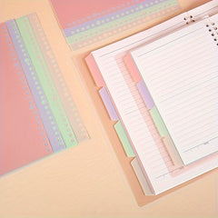 4pcs Translucent Planner Divider Line Budget Binder