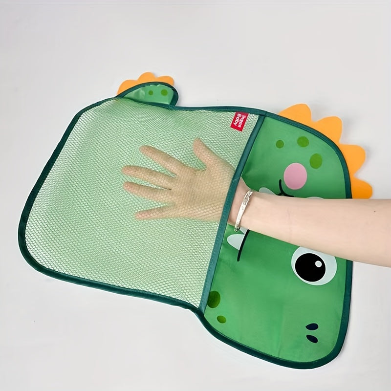 Dinosaur Bathroom Mesh Bag Baby Bath Toy Storage Organizer Pouch