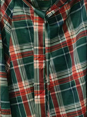 Plaid Print High Rise Maxi Skirt