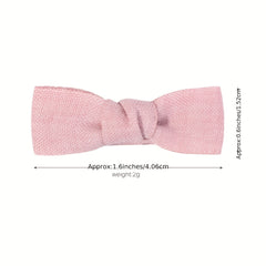 Bow Cloth Hair Clips Ponytail Buckle Hair Accessories For Baby Girls