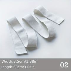 Pure Cotton Striped Collar V-neck Cuff Knit Elastic Collar Thread Fabric