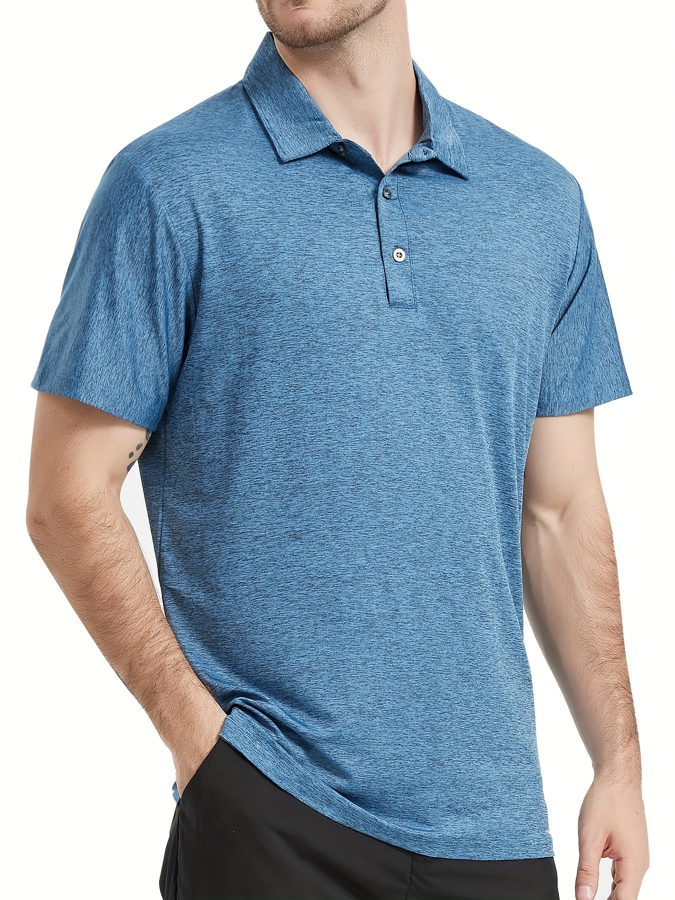 5 Pack Men's Quick Dry Golf T Shirt Performance Moisture Wicking Casual Workout
