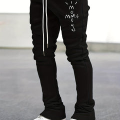 Men's Comfy Flared Trousers Casual Stretch Hip Hop Joggers