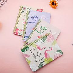 Flamingo Diary Spiral Coil Notebook 60 Pages
