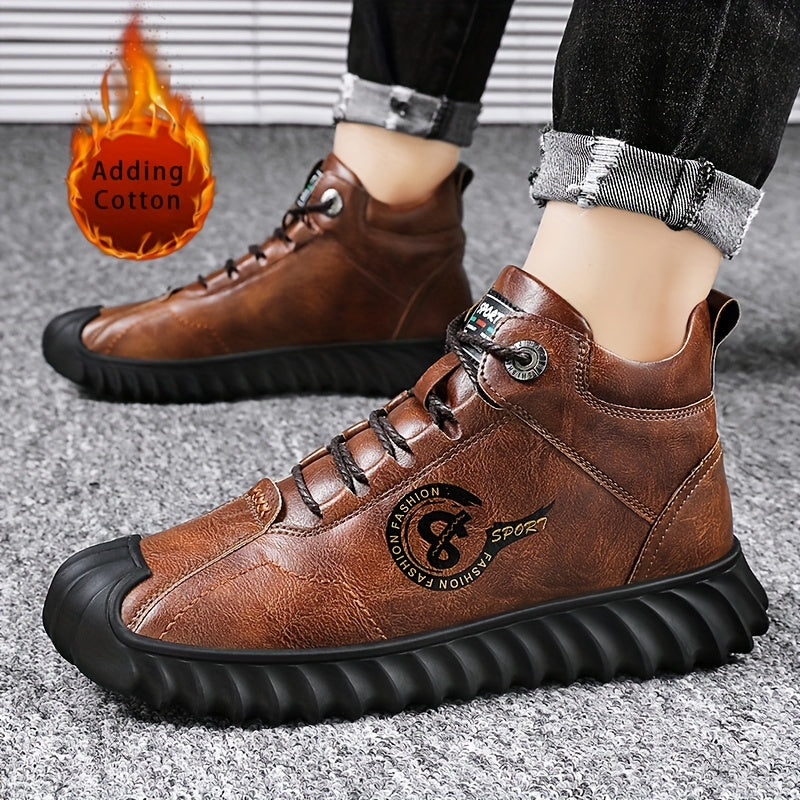 Men's Lace up Sneakers Boots Comfortable and Breathable
