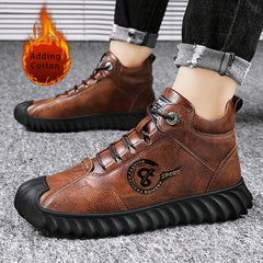 Men's Lace up Sneakers Boots Comfortable and Breathable