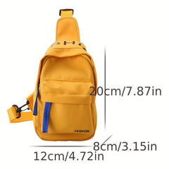 Canvas Chest Bag Messenger Bag Crossbody Bag Storage Bag