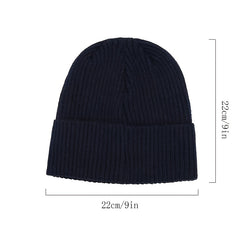 Street Fleece Thickened Knitted Hat Beanie