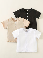Summer Girl's 3pcs Bottoming T-shirts Set
