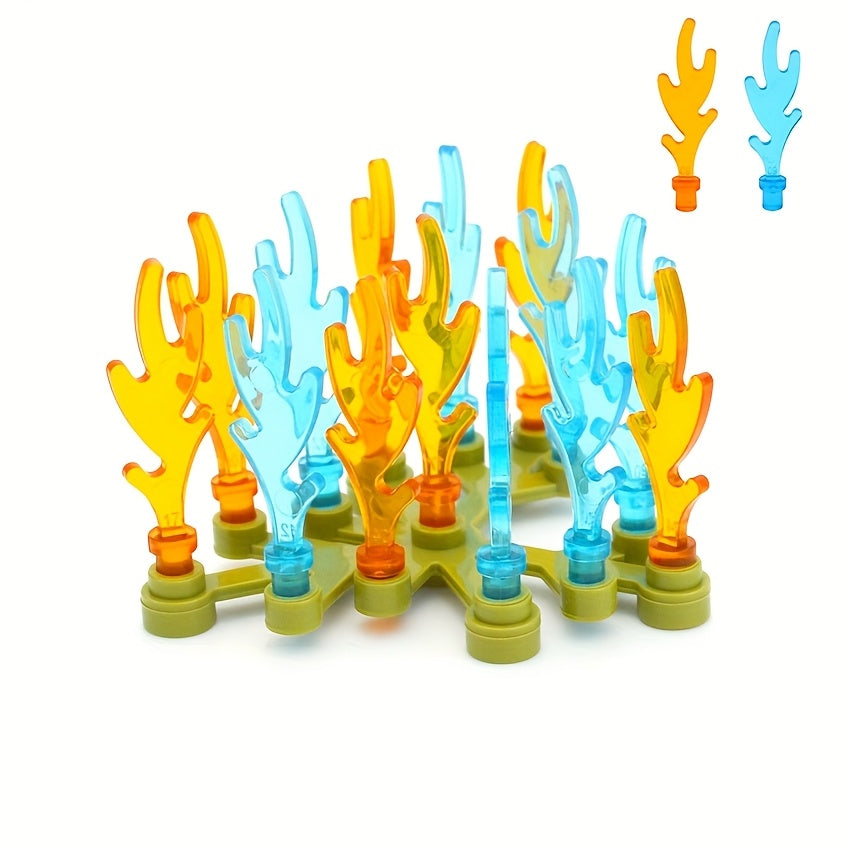 50pcs MOC Building Blocks Set Compatible with 6126 Flame Bricks