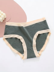 5 Pack Plus Size Panties Set Women's Plus Soft Breathable Panties