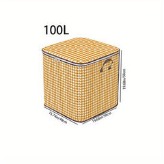 Orange Large Capacity Clothing Storage Bag Foldable Dustproof Bag