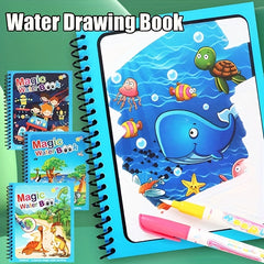 Water Drawing Book for Kids Reusable Coloring Book Sensory Toys