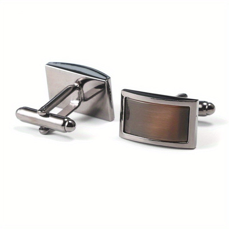 Spring Retro Style Cufflinks Spot Cuff Nails Men's Button Metal Cat Eye Stone