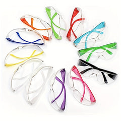 6pcs Safety Glasses Polycarbonate Impact Resistant Lens