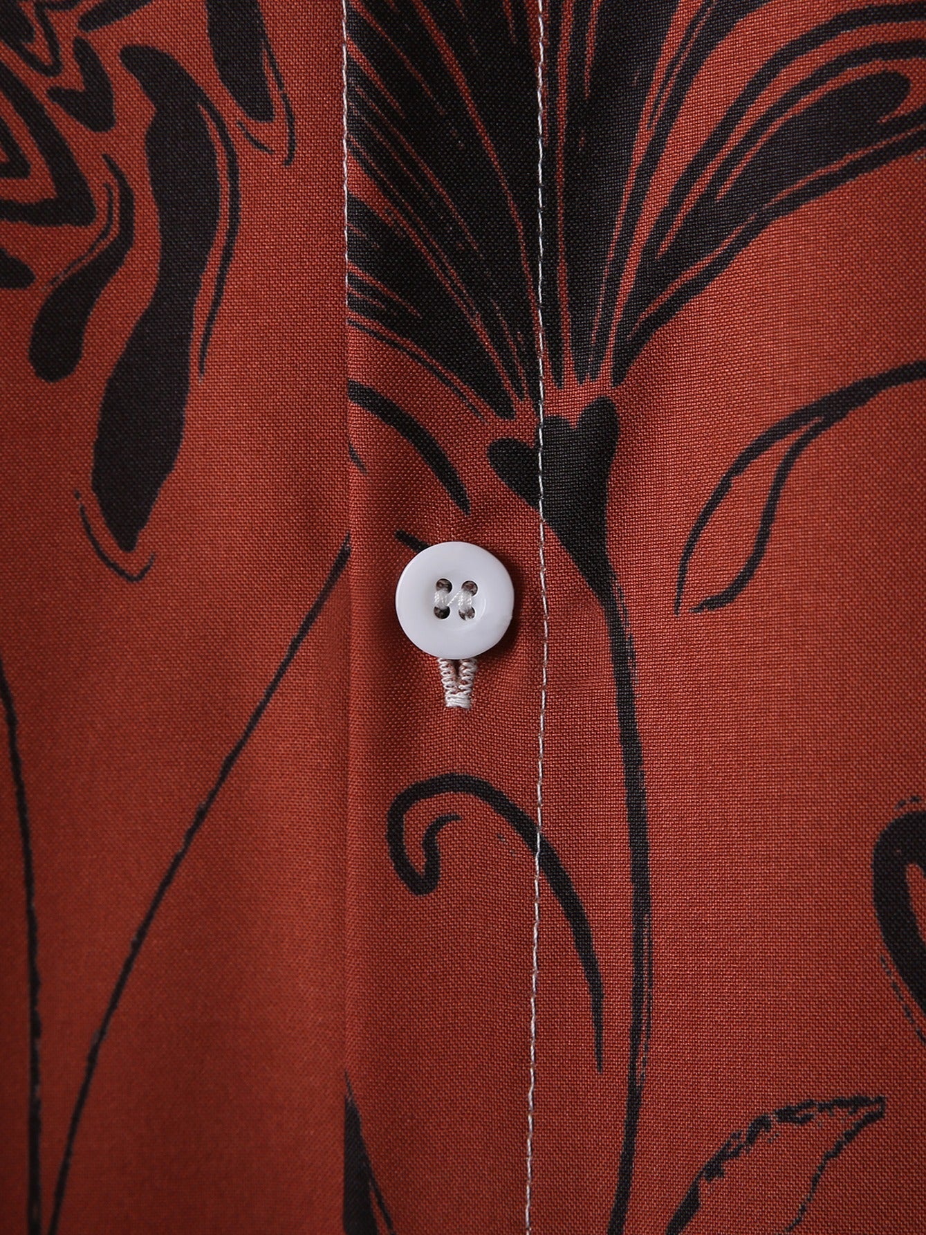 Men's Botanical Print Casual Resort Shirt