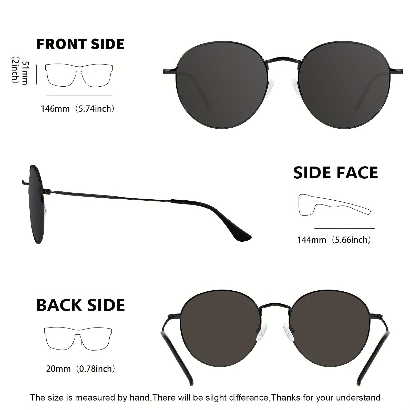 Fashionable Round Sunglasses for Outdoor Activities