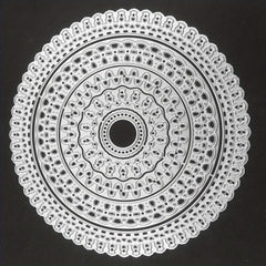 Round Circle Lace Embossing Folder Metal Cutting Dies For Scrapbo