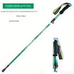 Aluminum Mountaineering Pole Folding Telescopic Walking Stick
