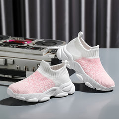 Boys Slip On Sock Shoes Non Slip Sneakers For Kids Outdoor Activities