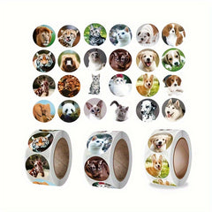 1500pcs Animal Stickers Roll - Teacher Classroom Reward Handbook Gift Decoration