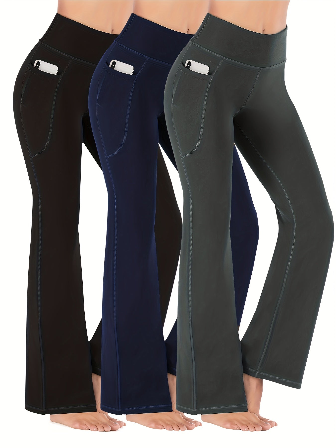 Flare Leggings High Waist Workout Sports Wide Leg Bootcut Pants