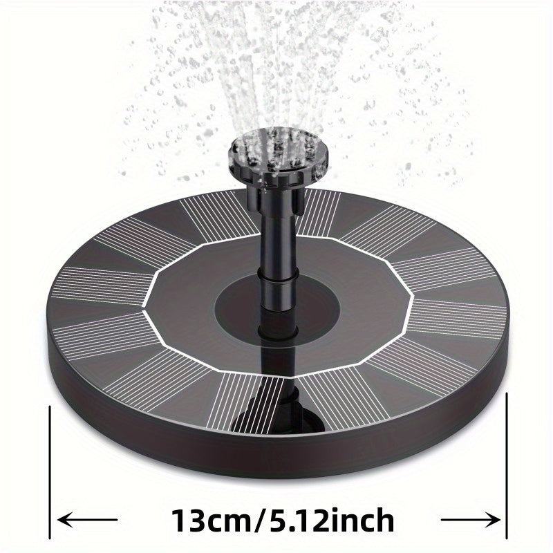 Solar Fountain Pump For Bird Bath with 4 Fixed Sticks and 6 Nozzles