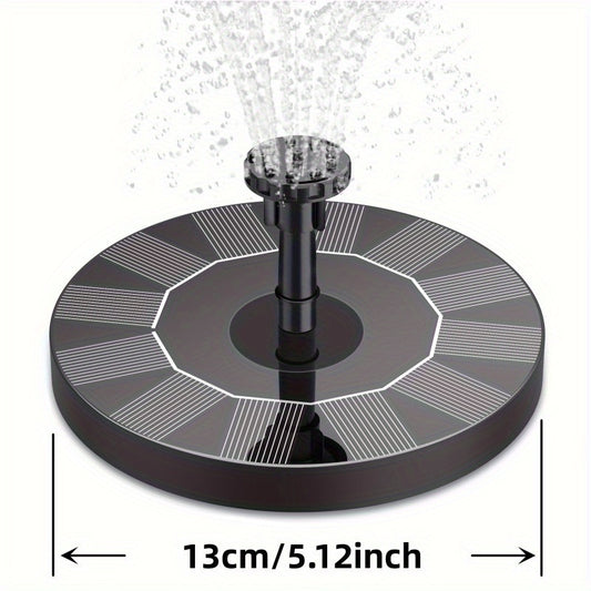 Solar Fountain Pump For Bird Bath with 4 Fixed Sticks and 6 Nozzles