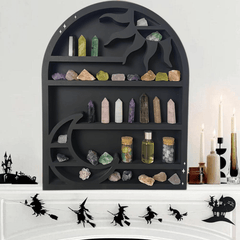 Sun Moon Crystal Rack Crystal Display Shelf Home Organization Storage