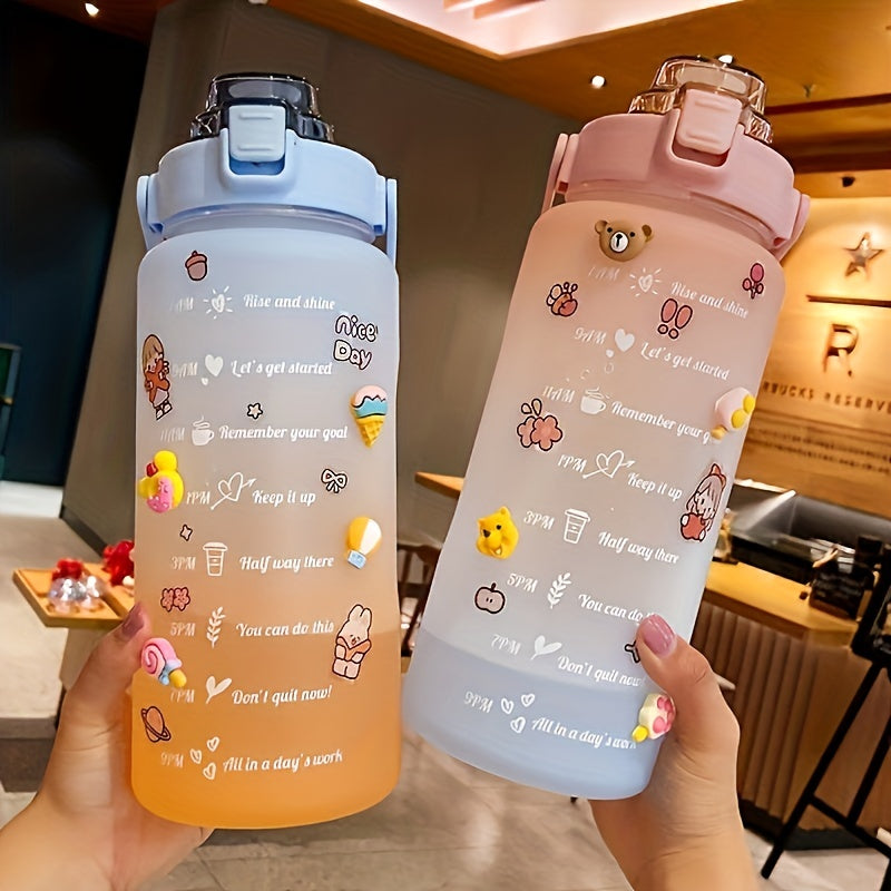 2000ml Large Capacity Shatter-Resistant Water Cup for Summer Sports