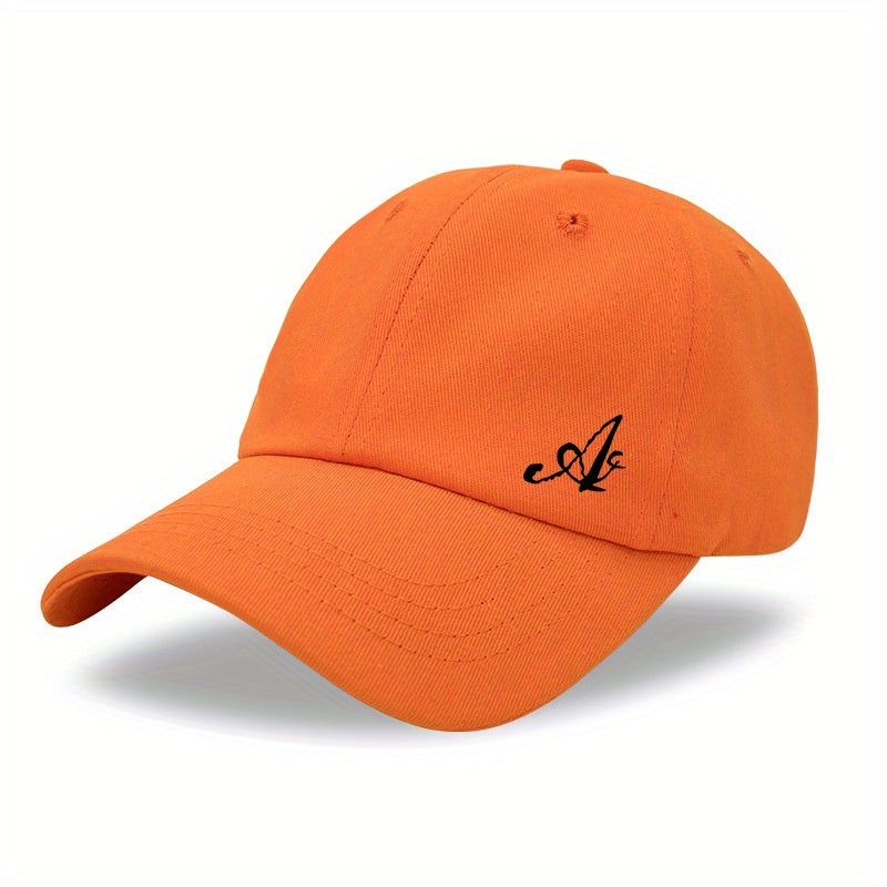 Printed Baseball Cap Solid Sunshade Dad Hat Lightweight Adjustable Sun